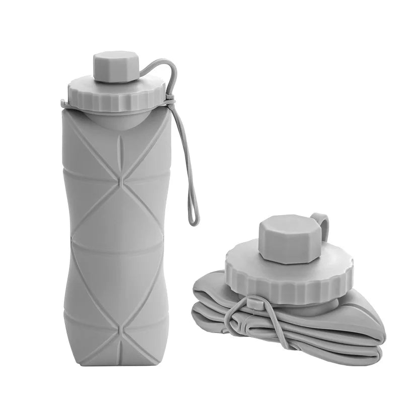 Silicone Foldable Water Bottle – 600 ML