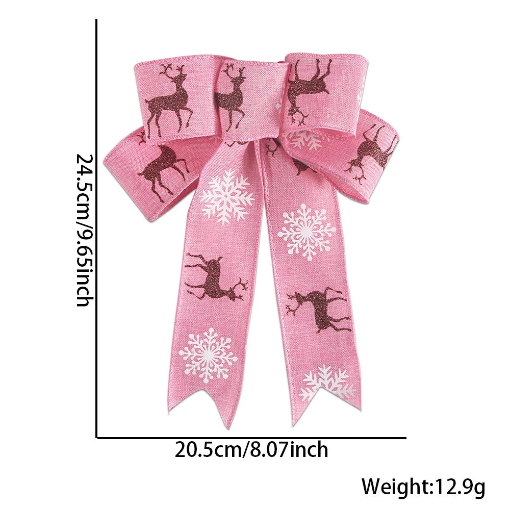 DIY Linen Ribbon Bow