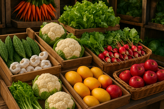 Fresh Vegetables and Fruits Now Available