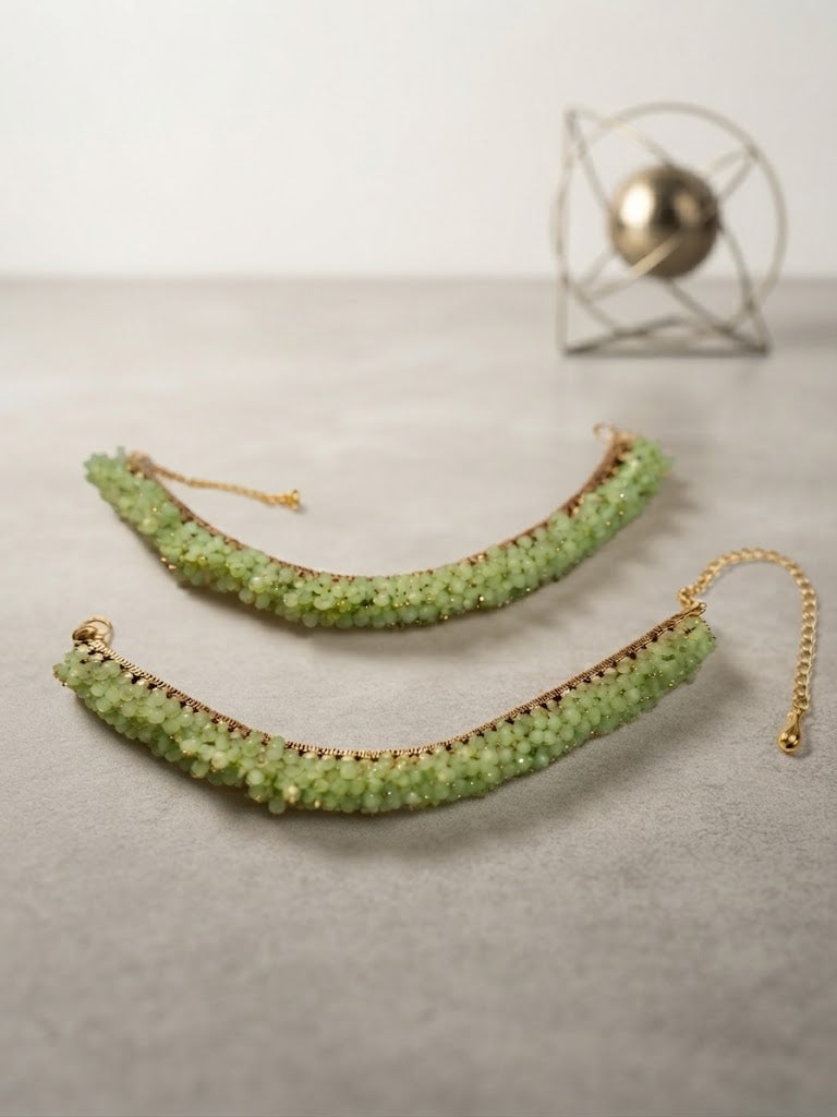 Mosaic Beaded Anklets