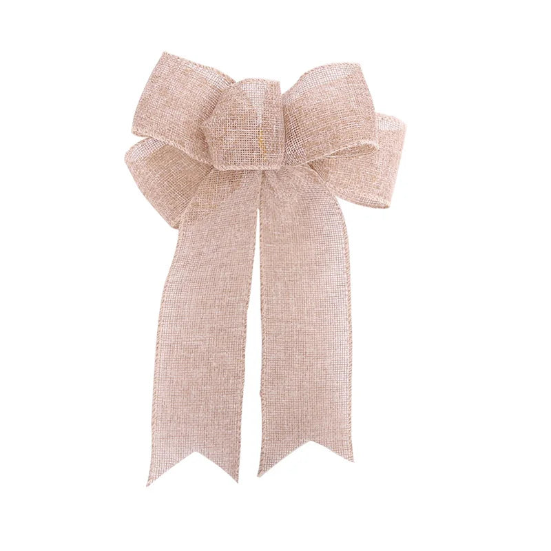 DIY Linen Ribbon Bow