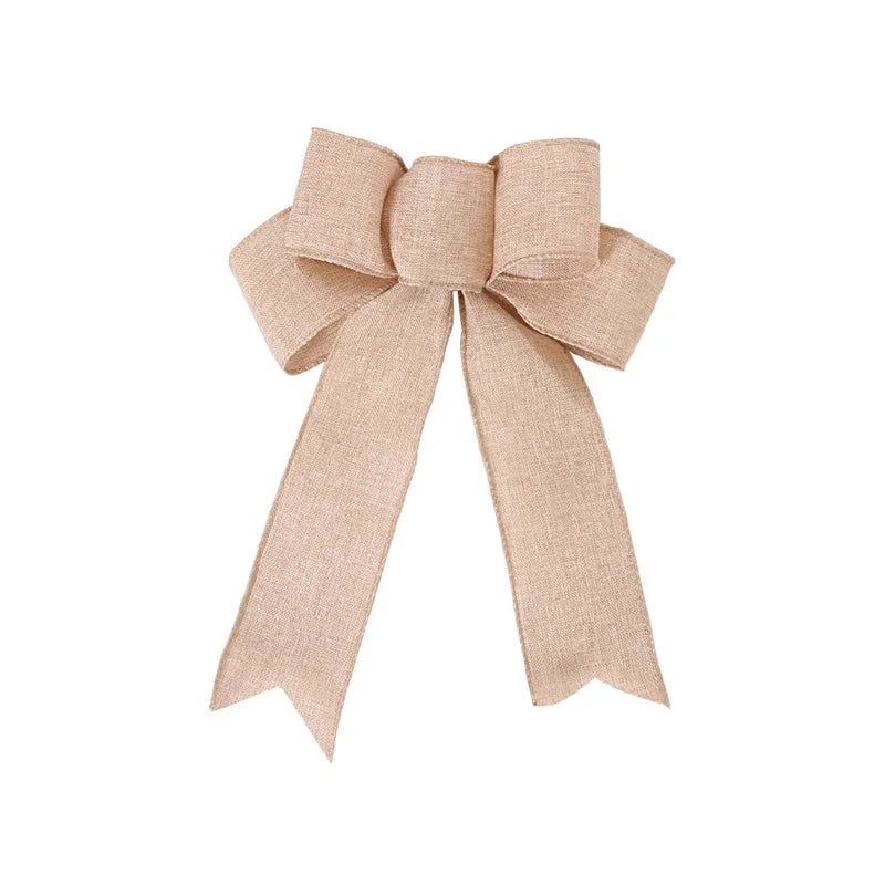 DIY Linen Ribbon Bow