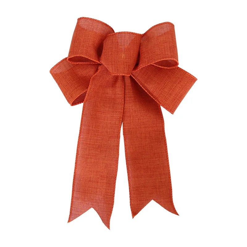 DIY Linen Ribbon Bow