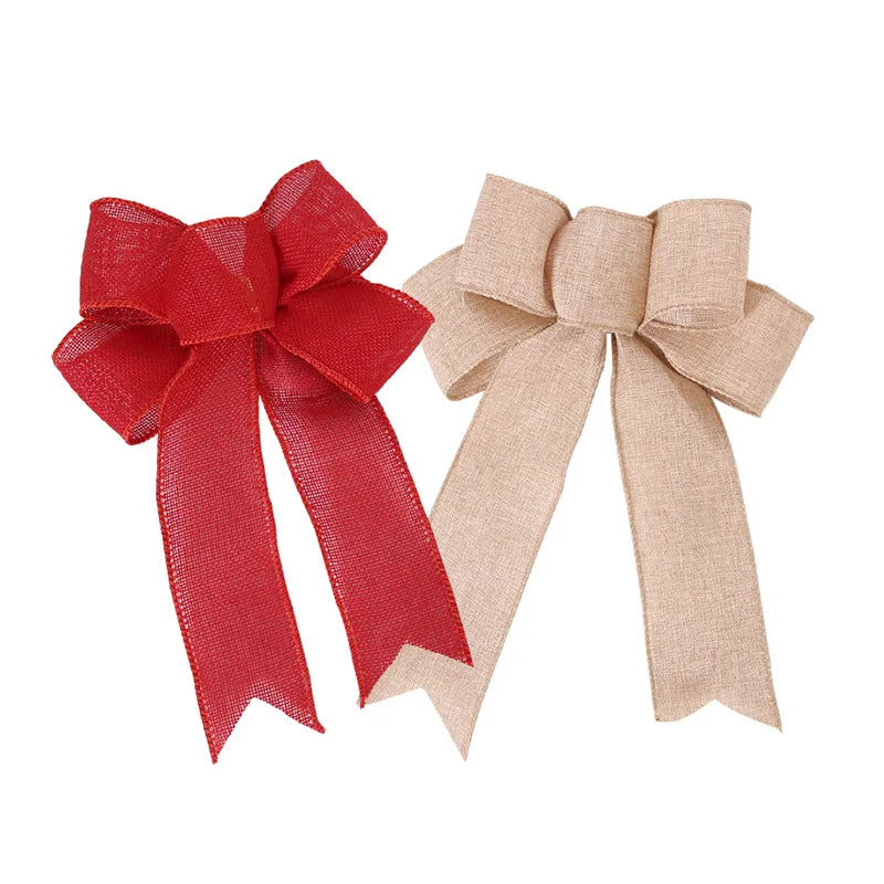 DIY Linen Ribbon Bow