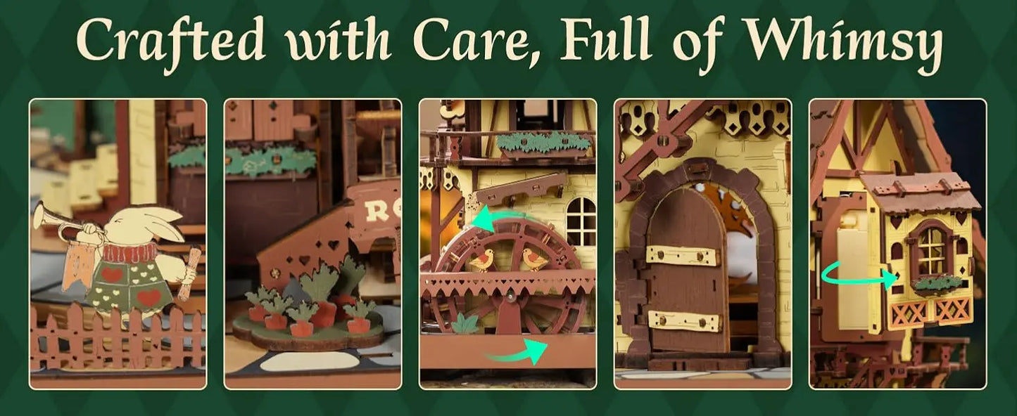 3D Wooden Clock Puzzle