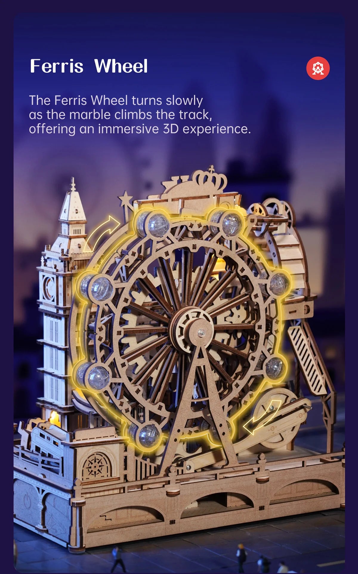 London Cityscape 3D Wooden Puzzle