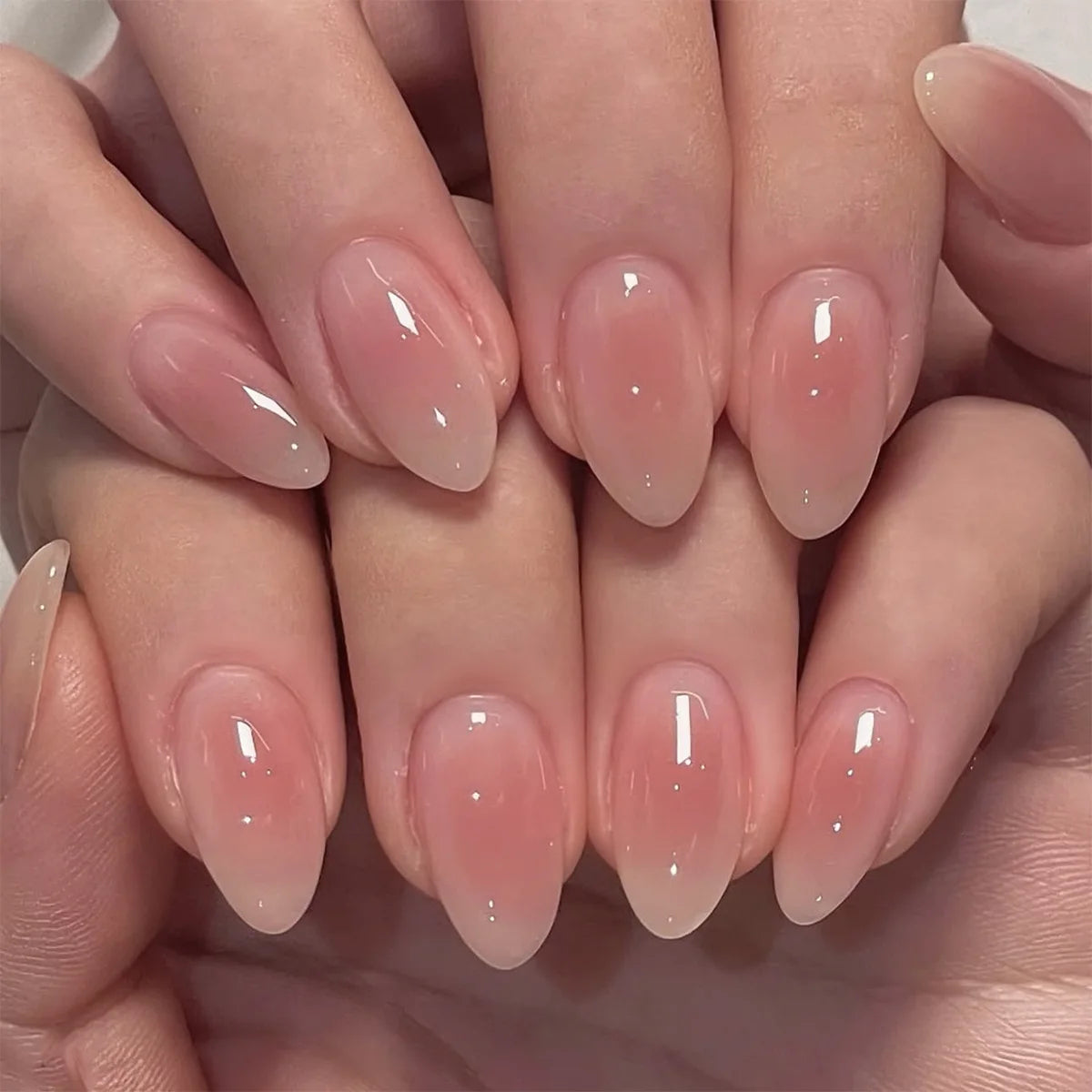Textured 3D Metallic French Manicure Press-On Nails