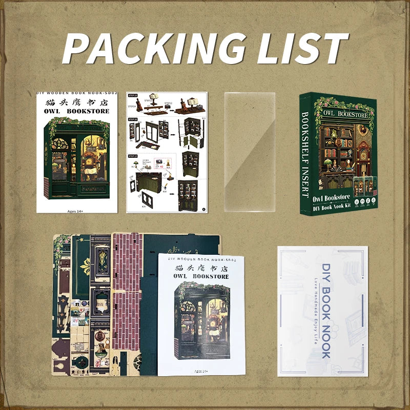 3D Mini Owl Bookstore