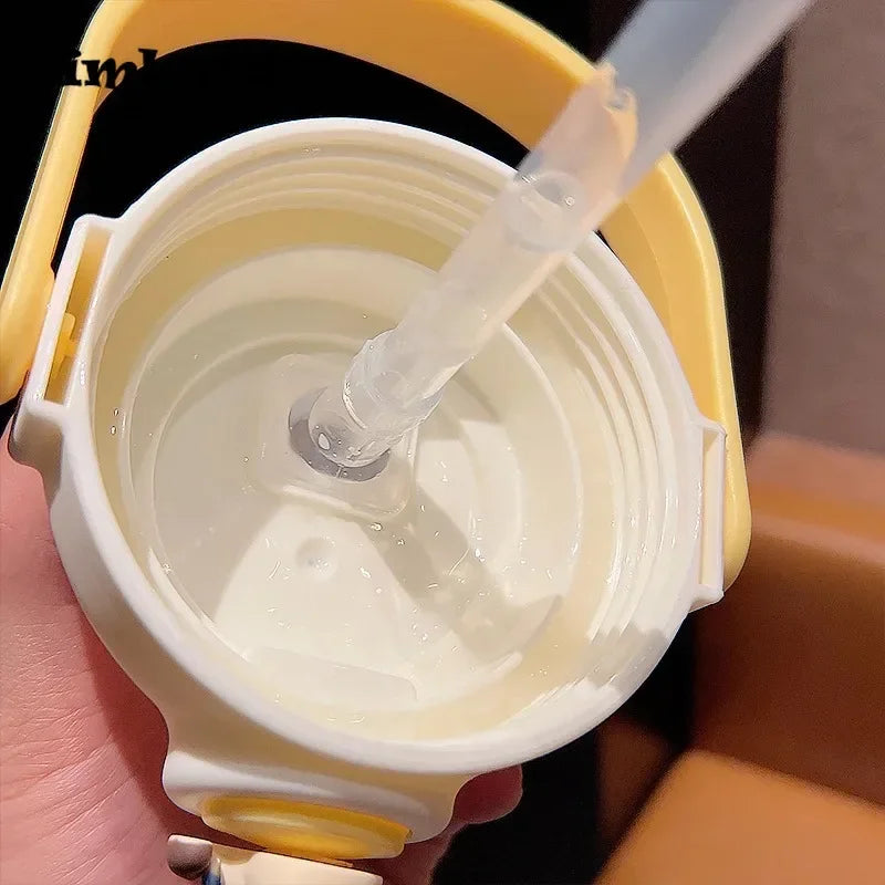 Cute Kids Water Bottles With Straw