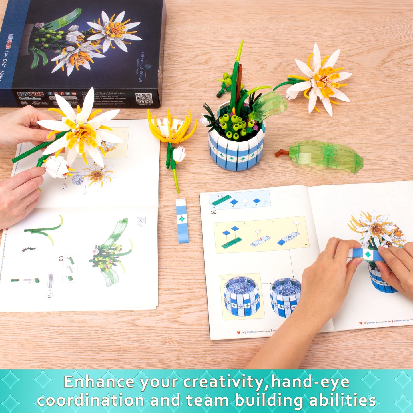 EDUCIRO Flower Bouquet Building Set