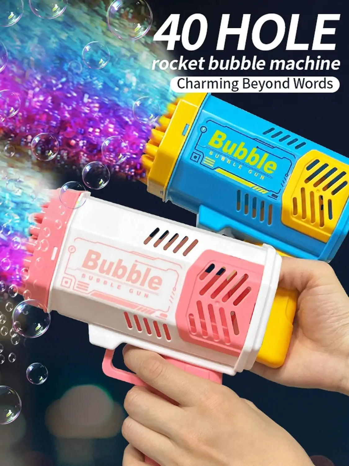 Handheld Electric Bubble Machine
