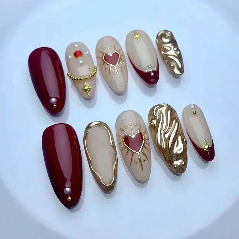 3D Design False Press on Nails