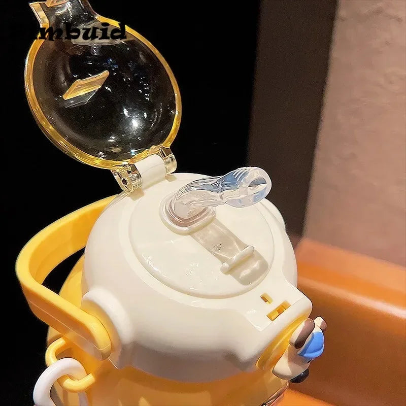 Cute Kids Water Bottles With Straw