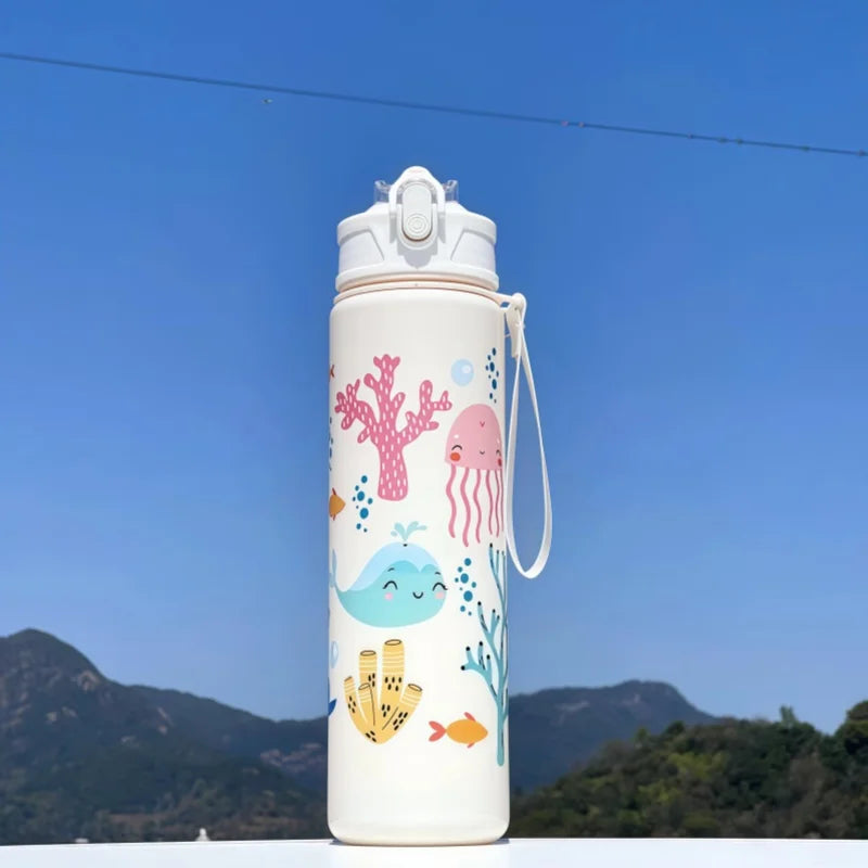Water Bottle For Kids -  Leakproof Plastic Water Bottles