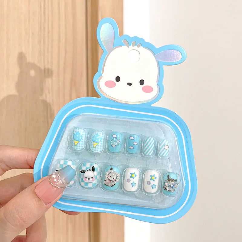 3D Cartoon Fake Nails for Girls