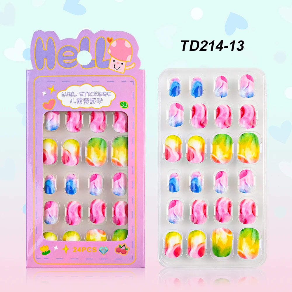 3D Cartoon Fake Nails for Girls