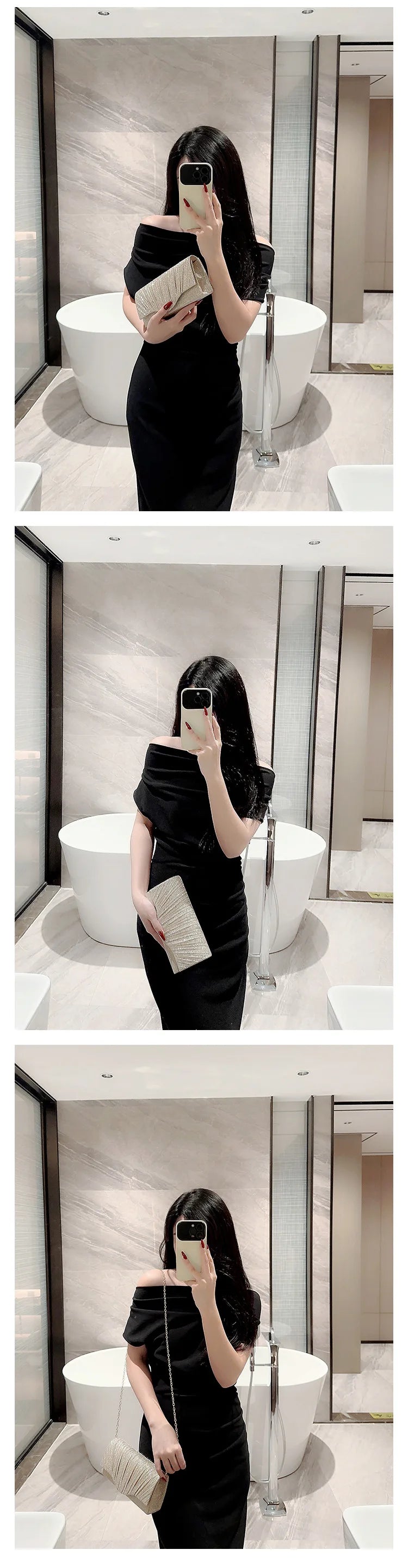 Silver Clutch Evening Bag