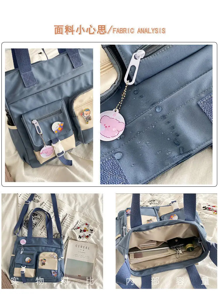 Waterproof Nylon Tote Bag