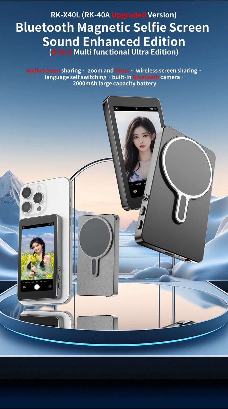 Magnetic Wireless Phone Selfie Monitor