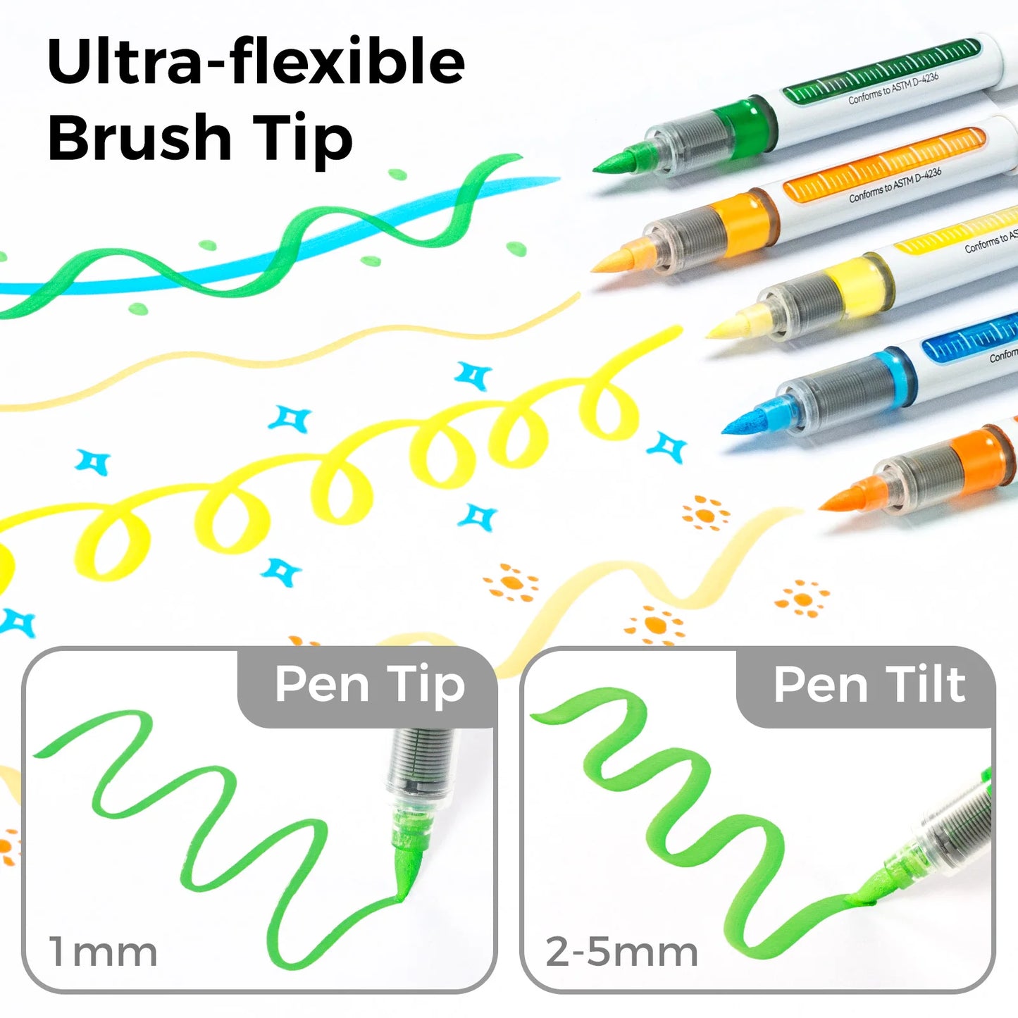 Ohuhu 24-Color Acrylic Paint Markers