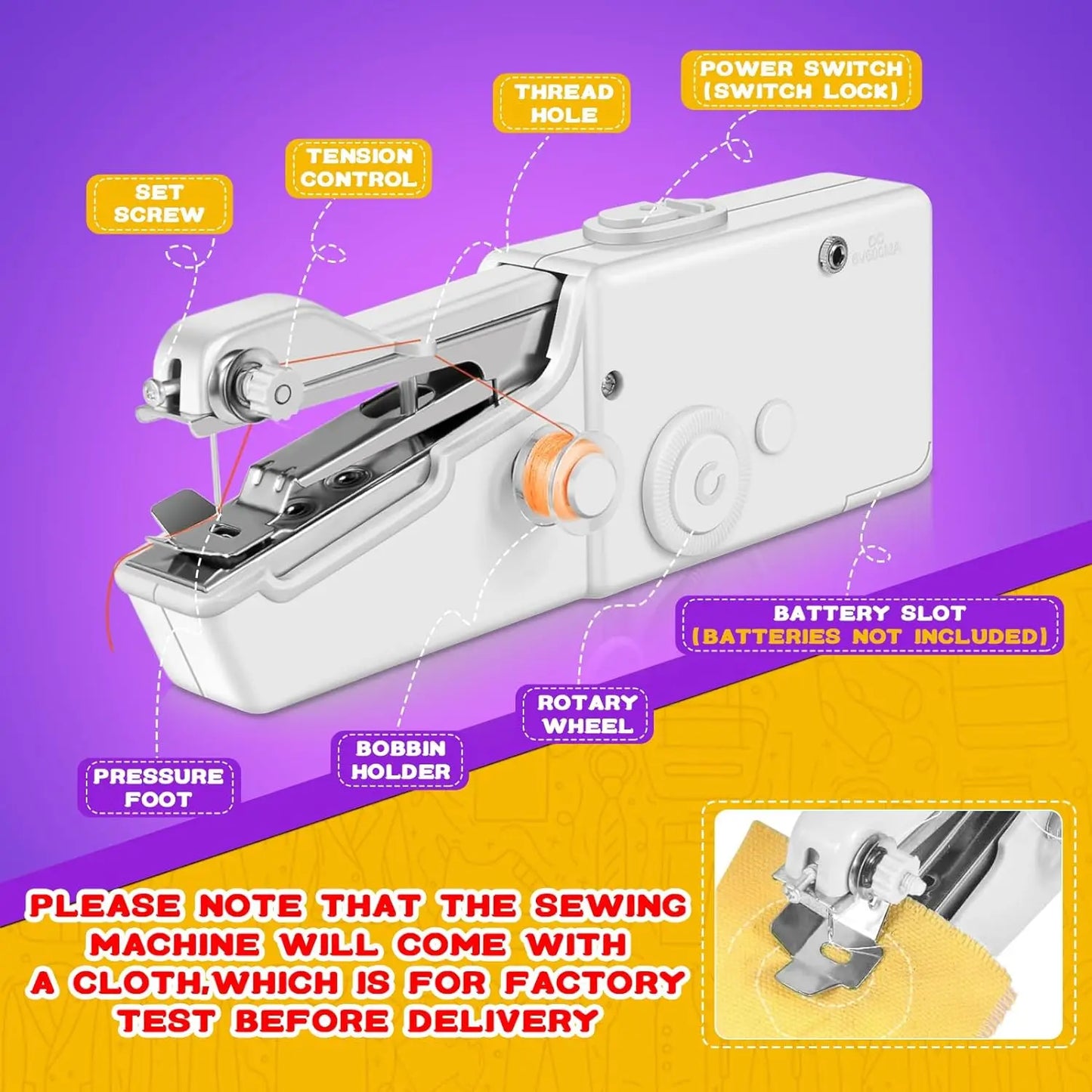 Portable Mini Electric Sewing Machine