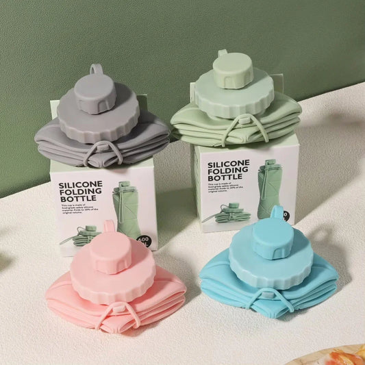 Silicone Foldable Water Bottle – 600 ML