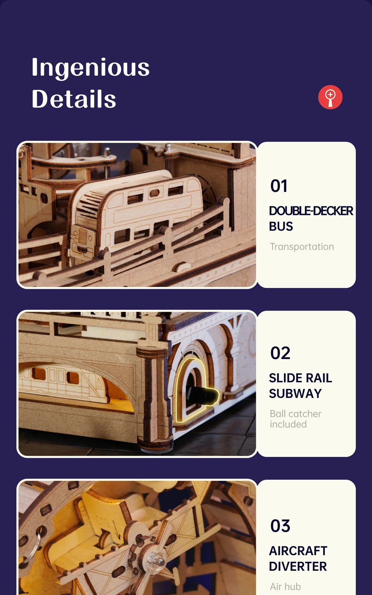 London Cityscape 3D Wooden Puzzle