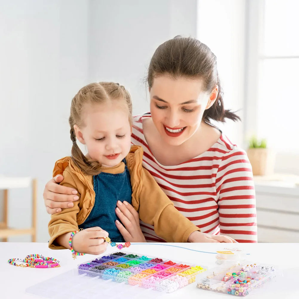 500pcs DIY Beaded Bracelet & Necklace Craft Set