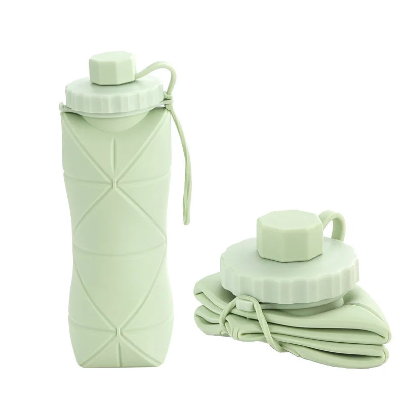 Silicone Foldable Water Bottle – 600 ML