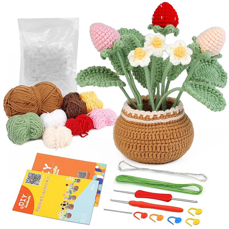 Beginner Crochet Flower Kit