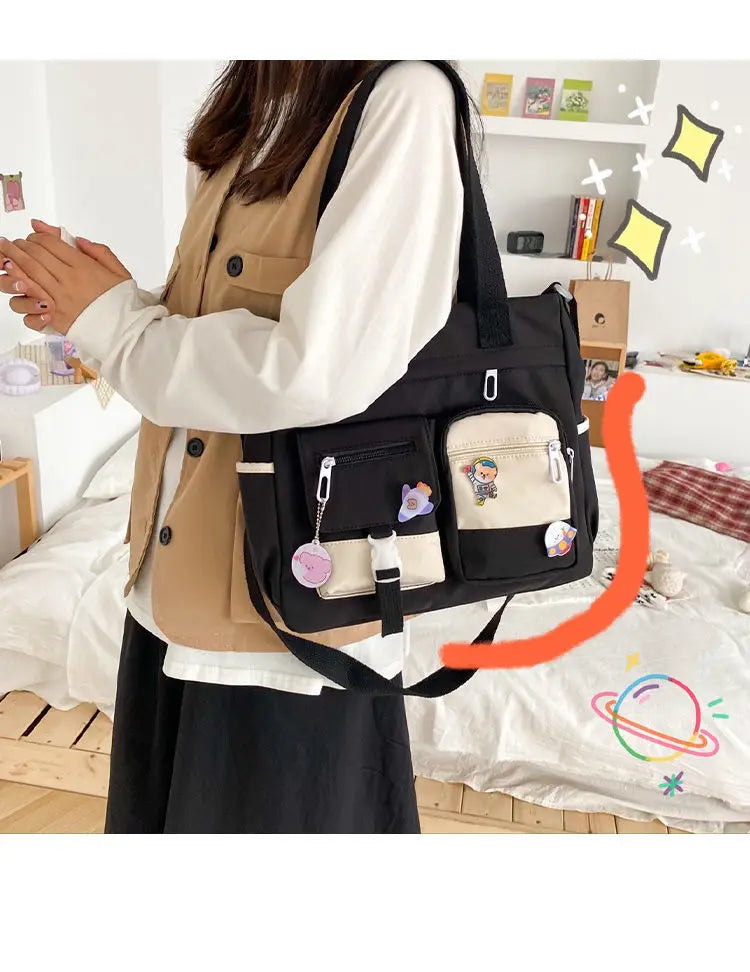 Waterproof Nylon Tote Bag