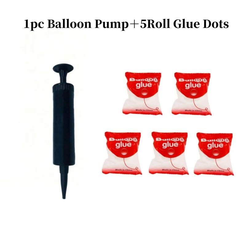 Balloon Pump with Glue Dots for Balloons