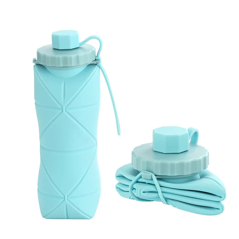 Silicone Foldable Water Bottle – 600 ML