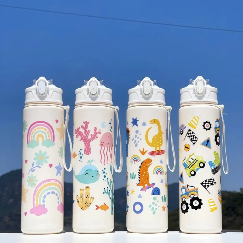 Water Bottle For Kids -  Leakproof Plastic Water Bottles