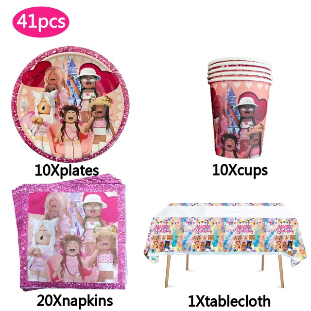 Pink Theme Birthday Party Decorations