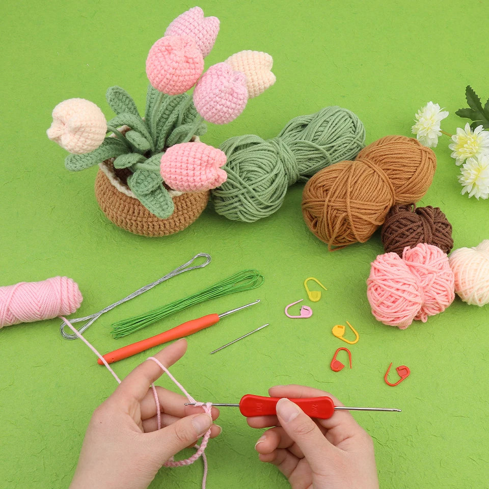 Beginner Crochet Flower Kit