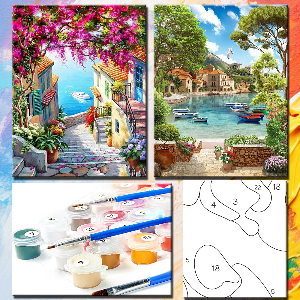 City Landscape Paint by Numbers