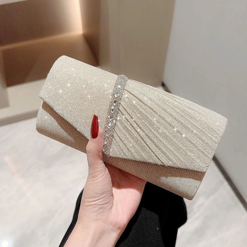 Silver Clutch Evening Bag