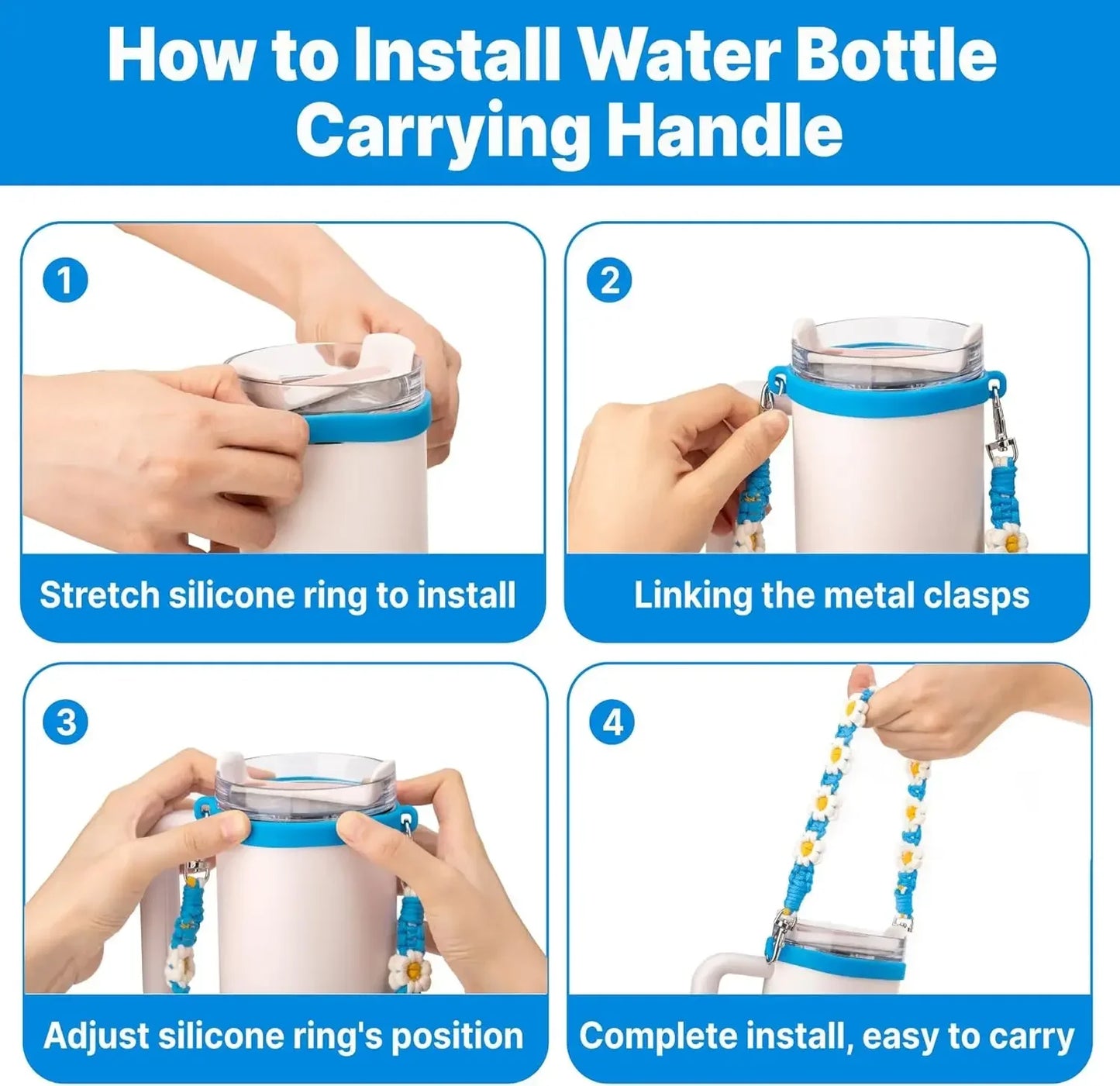 Water Bottle Handle Strap