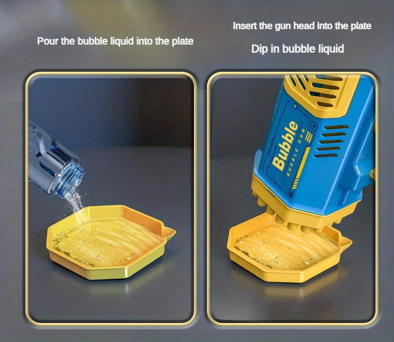 Handheld Electric Bubble Machine