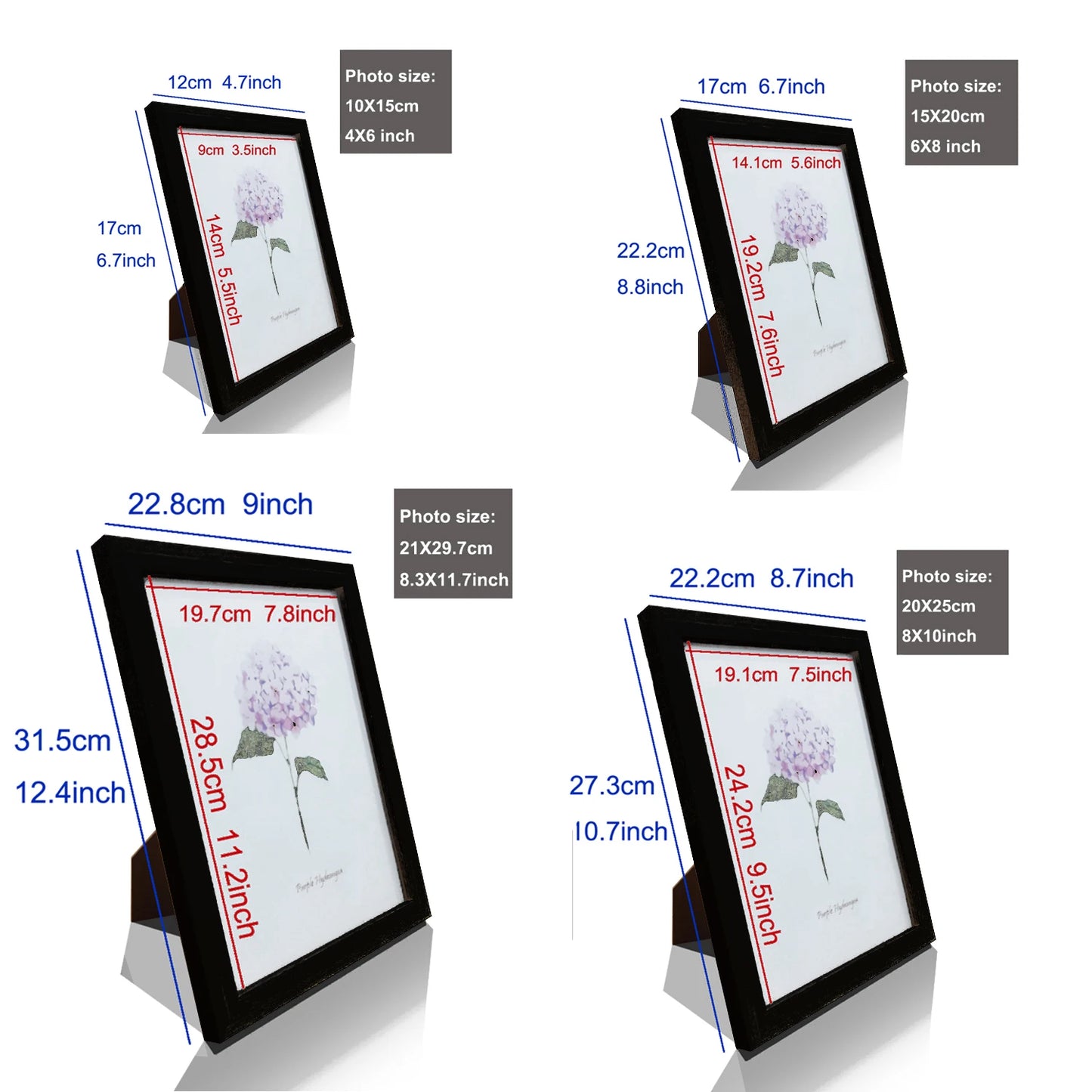 Wooden Photo Frame Set (5pcs)