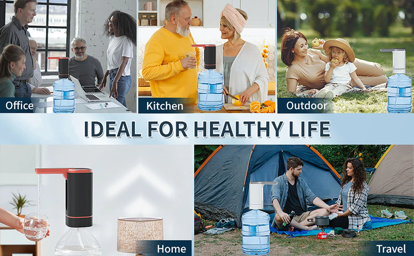 Portable USB Water Dispenser for 2–5 Gallon Bottles