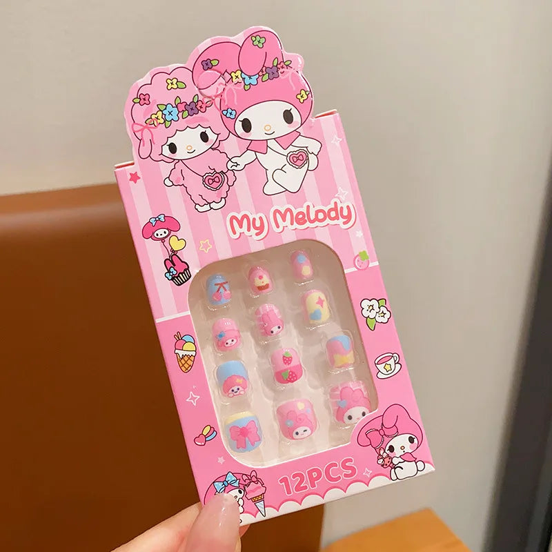 3D Cartoon Fake Nails for Girls