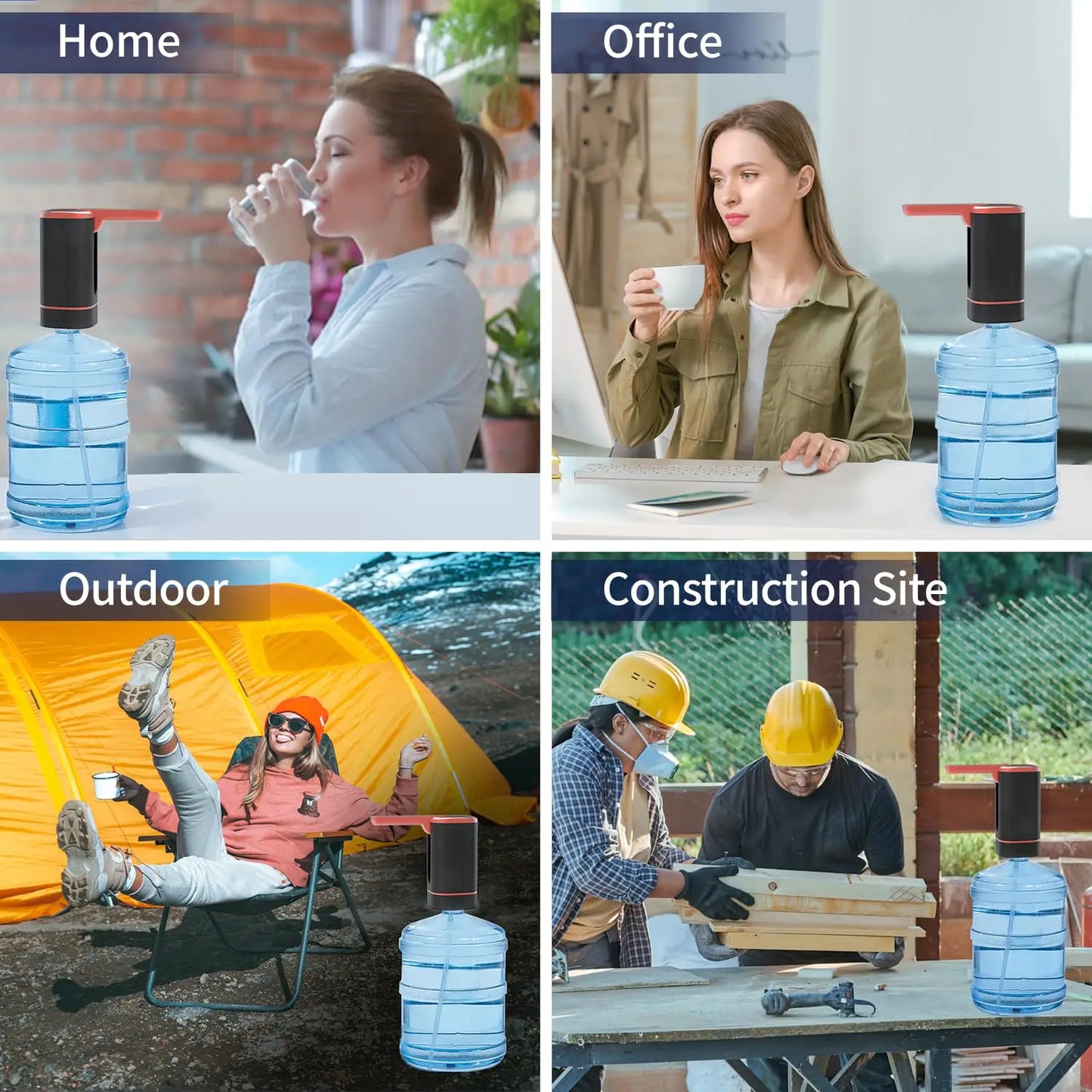 Portable USB Water Dispenser for 2–5 Gallon Bottles