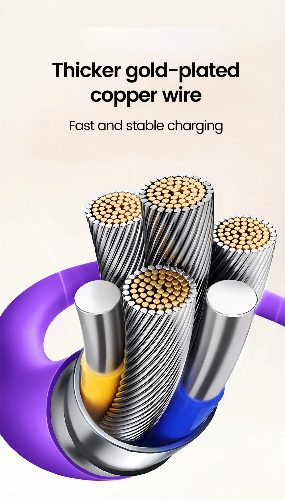 240W 4 in 1 Fast Charging Cable USB-A/USB-C to Type-C & Lightning