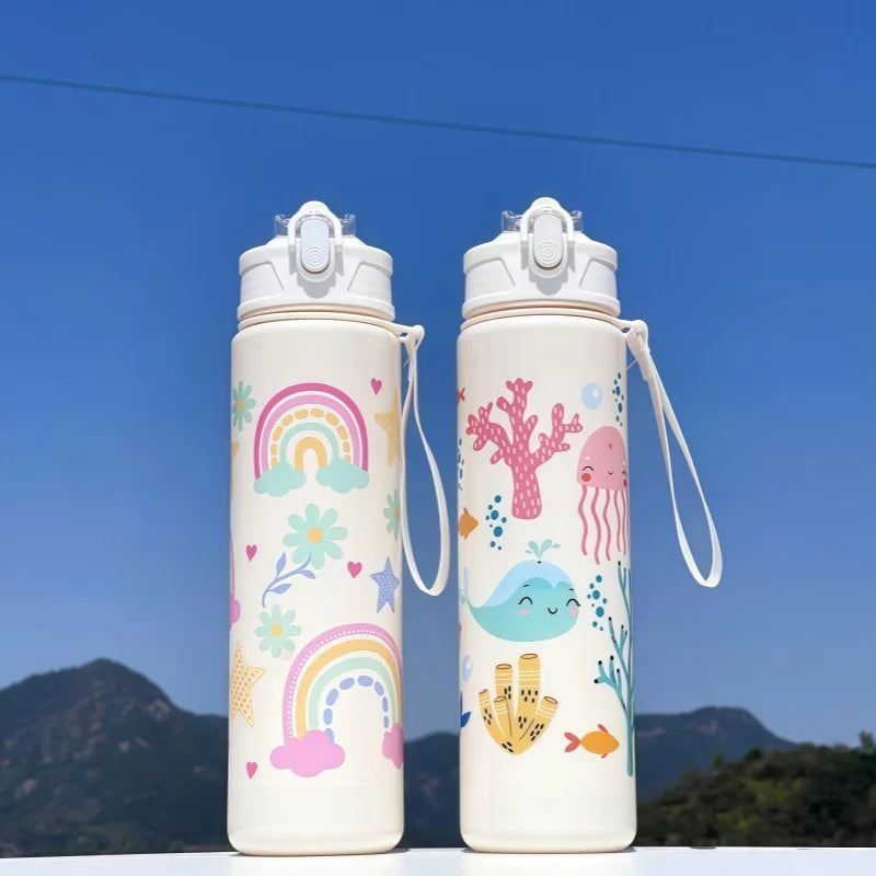 Water Bottle For Kids -  Leakproof Plastic Water Bottles