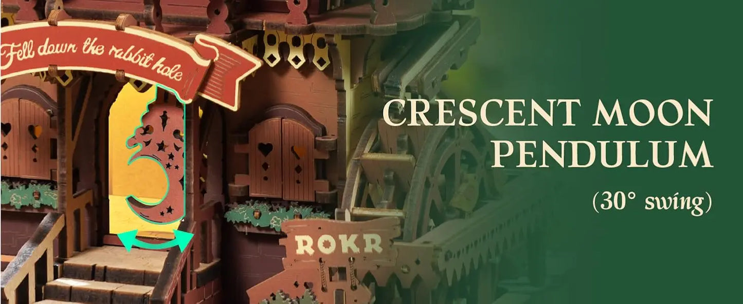 3D Wooden Clock Puzzle