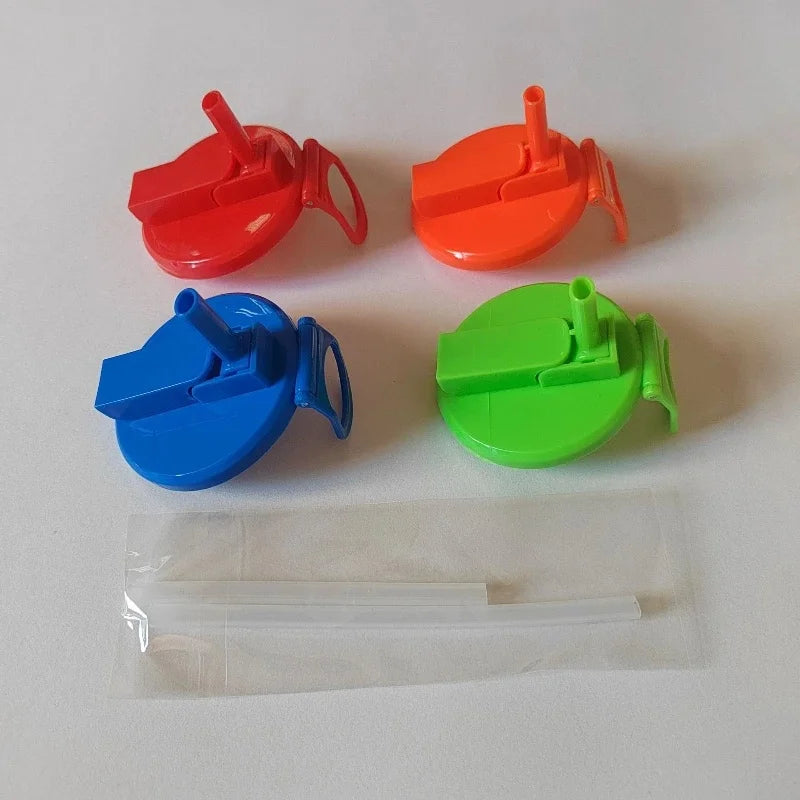 Can Lid With Silicone Straw