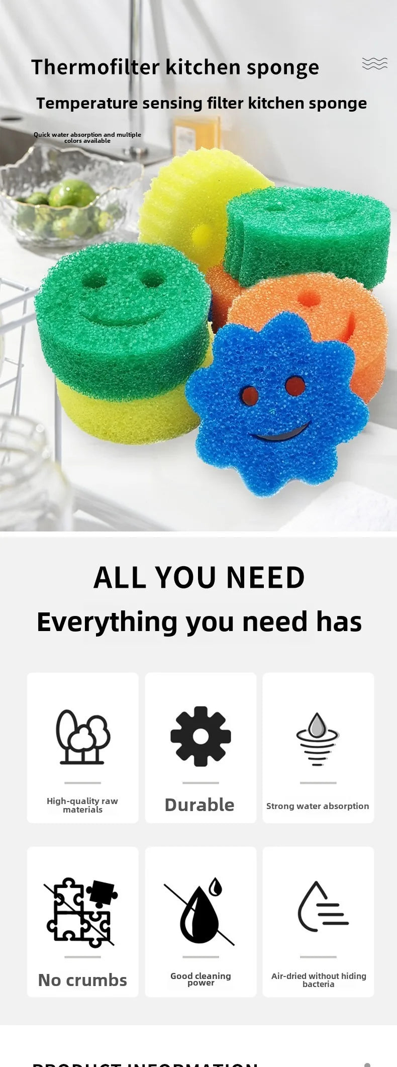 Reusable Dishwashing Sponges