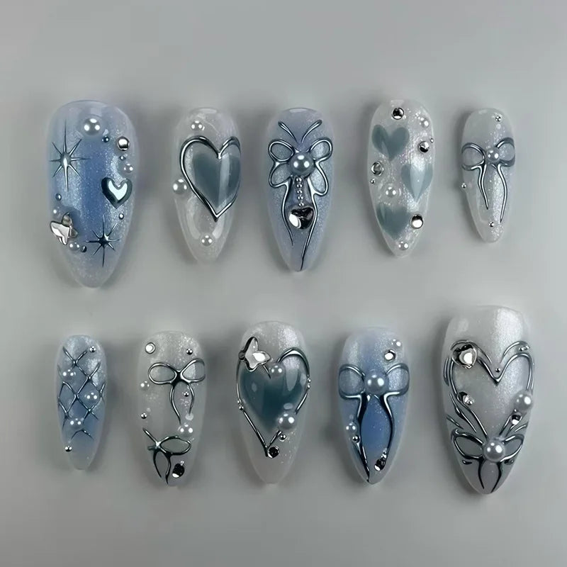 3D Design False Press on Nails